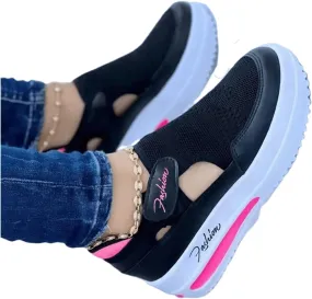Ladmiple Sneakers For Women Slip On Wide Width Low Top Casual Canvas Walking Shoes Dressy Summer Fashion Flats Loafers