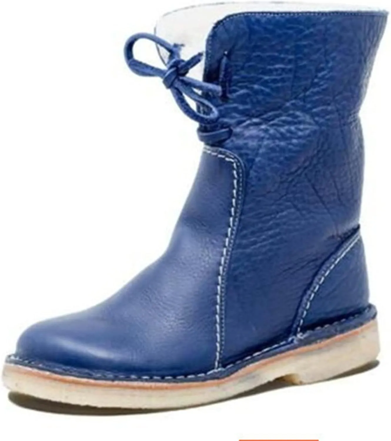 Ladmiple Snow Boots For Women Tall Mid Calf Winter Boots Warm Fashion Fur Lined Thickening Outdoor Comfortable Shoes