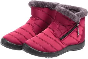 Lausiuoe Snow Boots For Women Waterproof Insulated Non Slip Winter Ankle Booties Warm Fur Lined Sneakers Outdoor Shoes