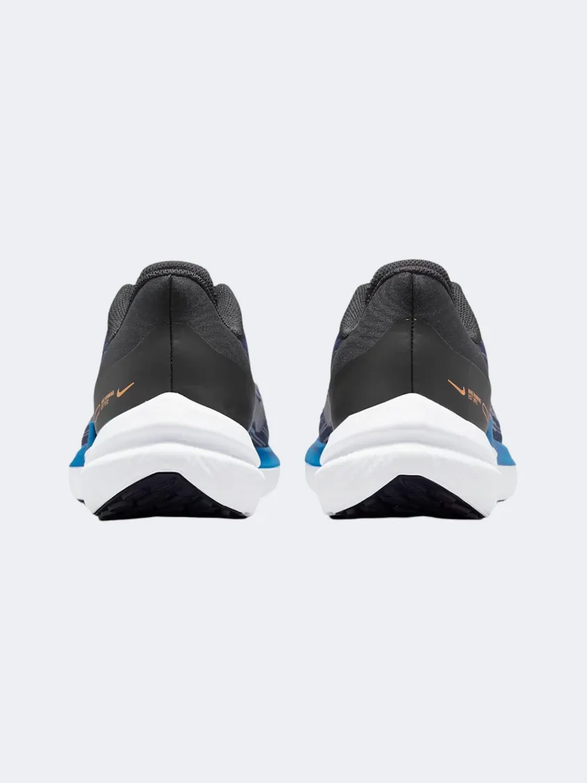 Nike Air Winflo 9 Men Running Shoes Black/Blue/White