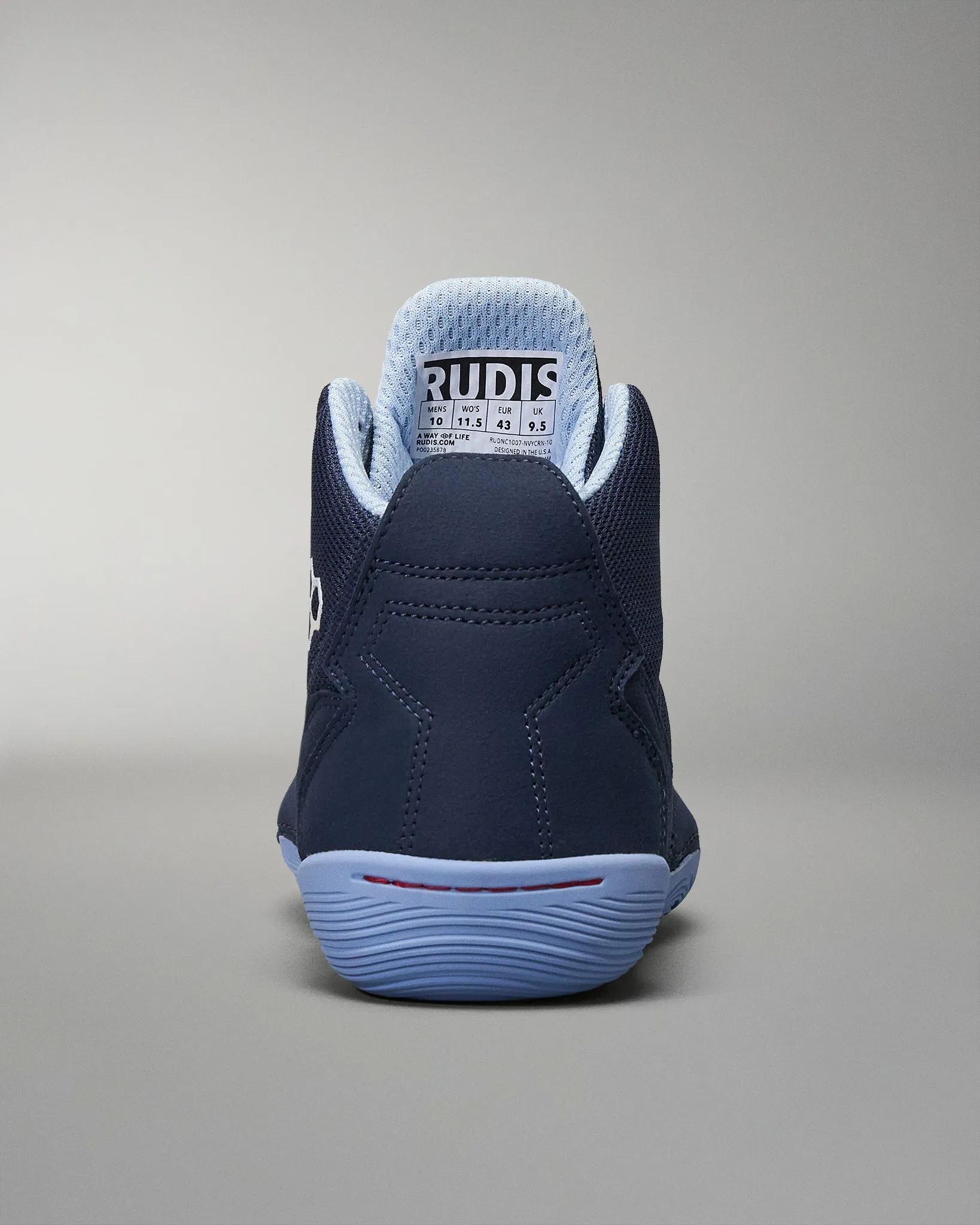 RUDIS Courage Adult Wrestling Shoes - Navy/Carolina Blue