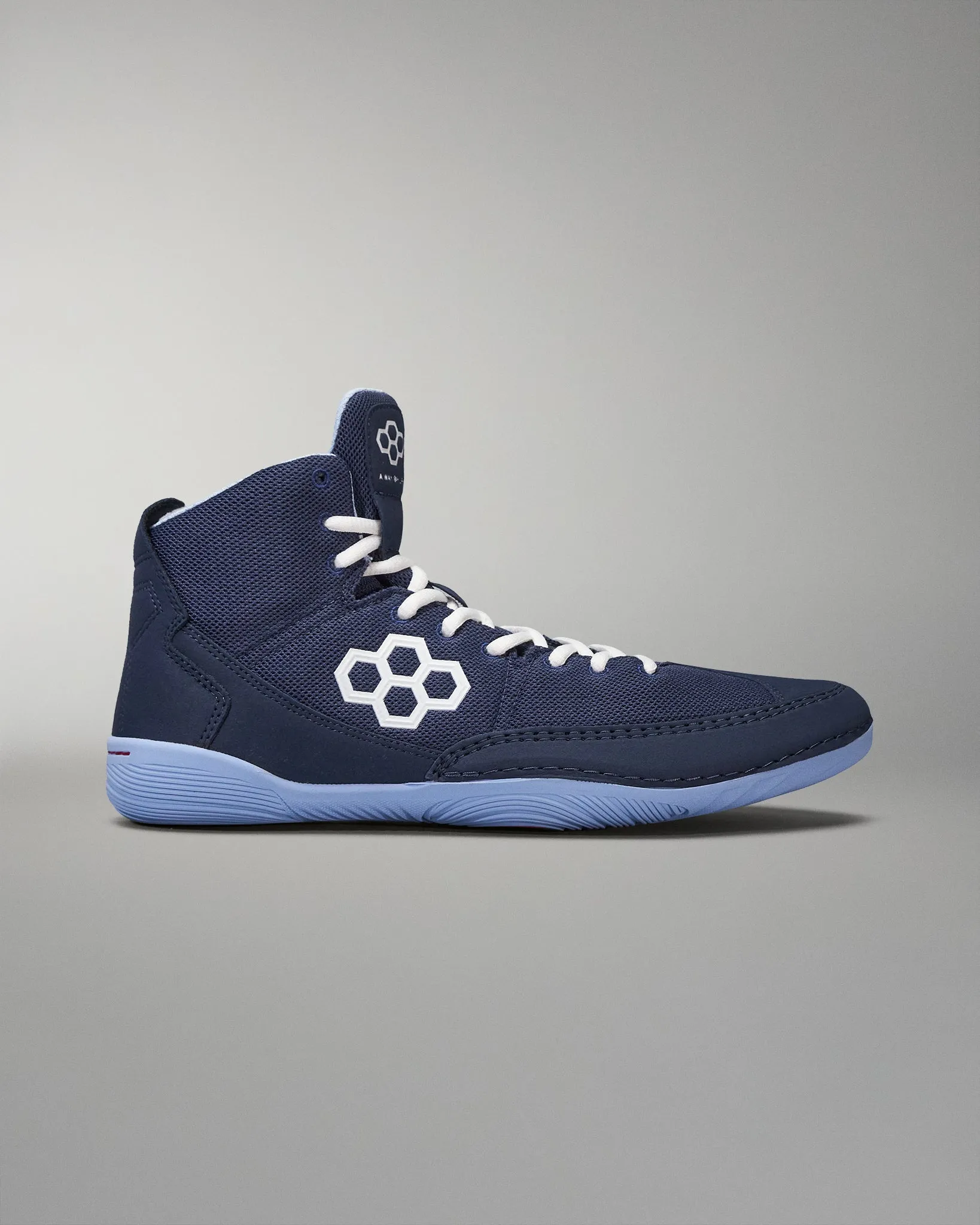 RUDIS Courage Adult Wrestling Shoes - Navy/Carolina Blue