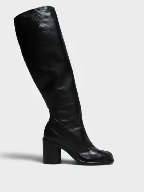 Tabi Knee-High Boots in Black