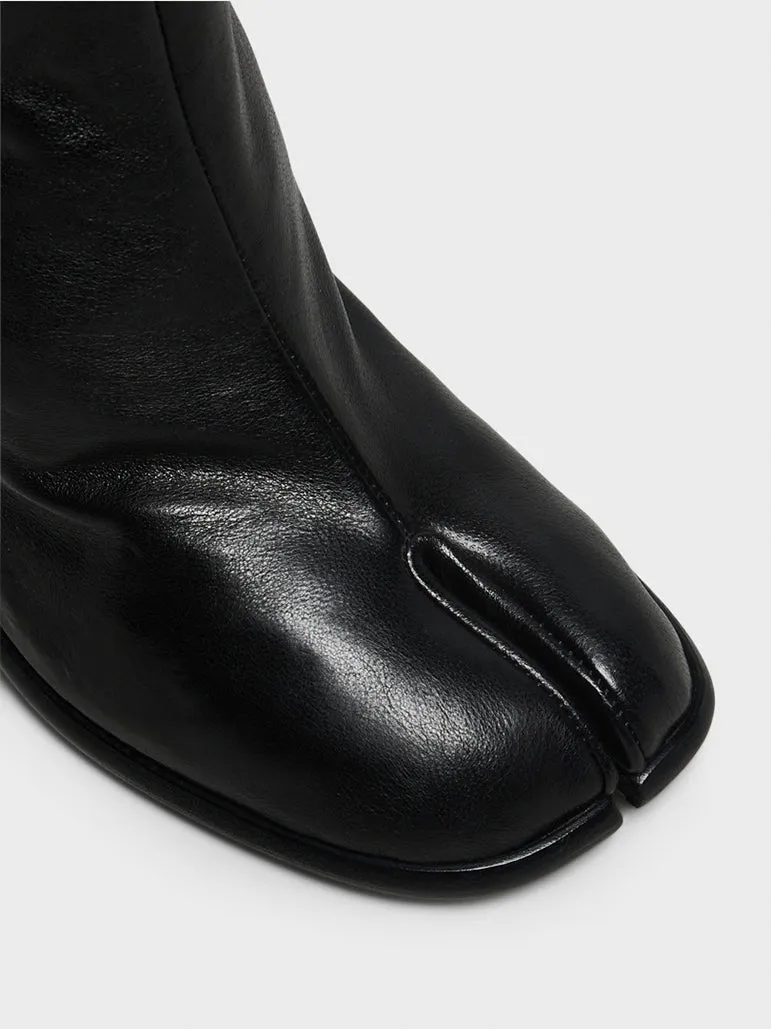 Tabi Knee-High Boots in Black