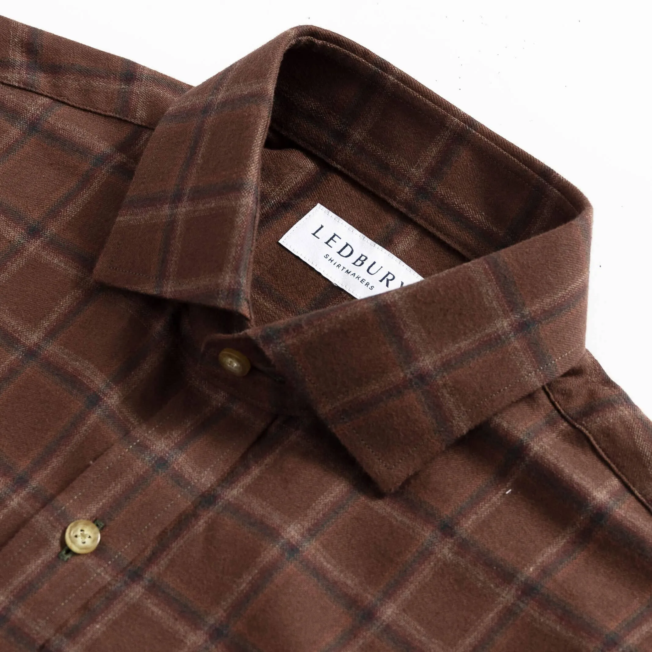 The Rustic Brown Woodly Plaid Custom Shirt