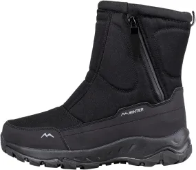 Winter Boots for Women Fully Fur Lined Zipper Anti Slip Snow Mid Calf Boots Waterproof Walking Hiking Boots