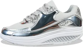 Womens Slip On Shoes Dressy Casual Wide Width Sneakers for Women Trendy Dressy Platform Fashion Casual Lace Up Shoe